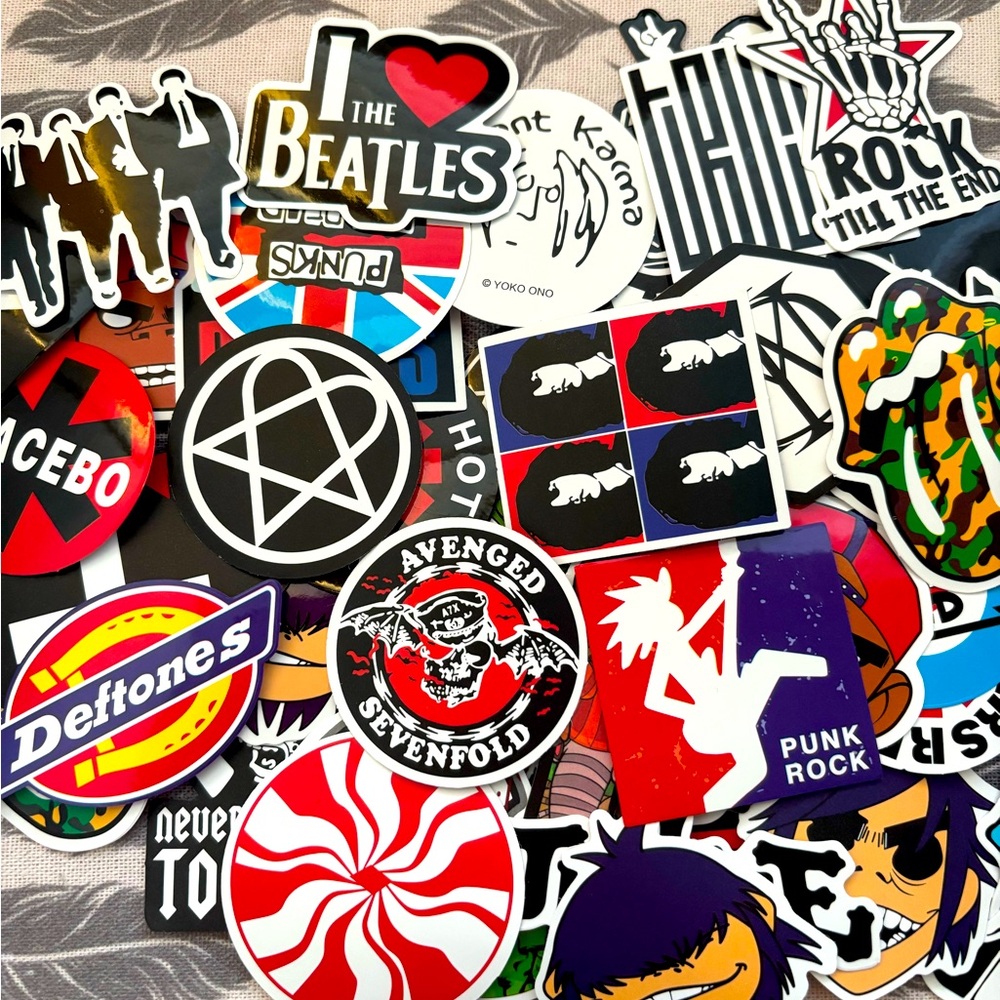 MUSIC Sticker pack 30+ (60s,80s,90s)